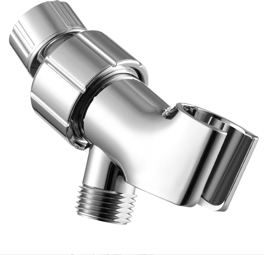 3-Way Shower Diverter Valve Kit | Chrome Brass Shower Arm Splitter | 1/2-Inch Standard Thread | Includes Gaskets & Teflon Tape